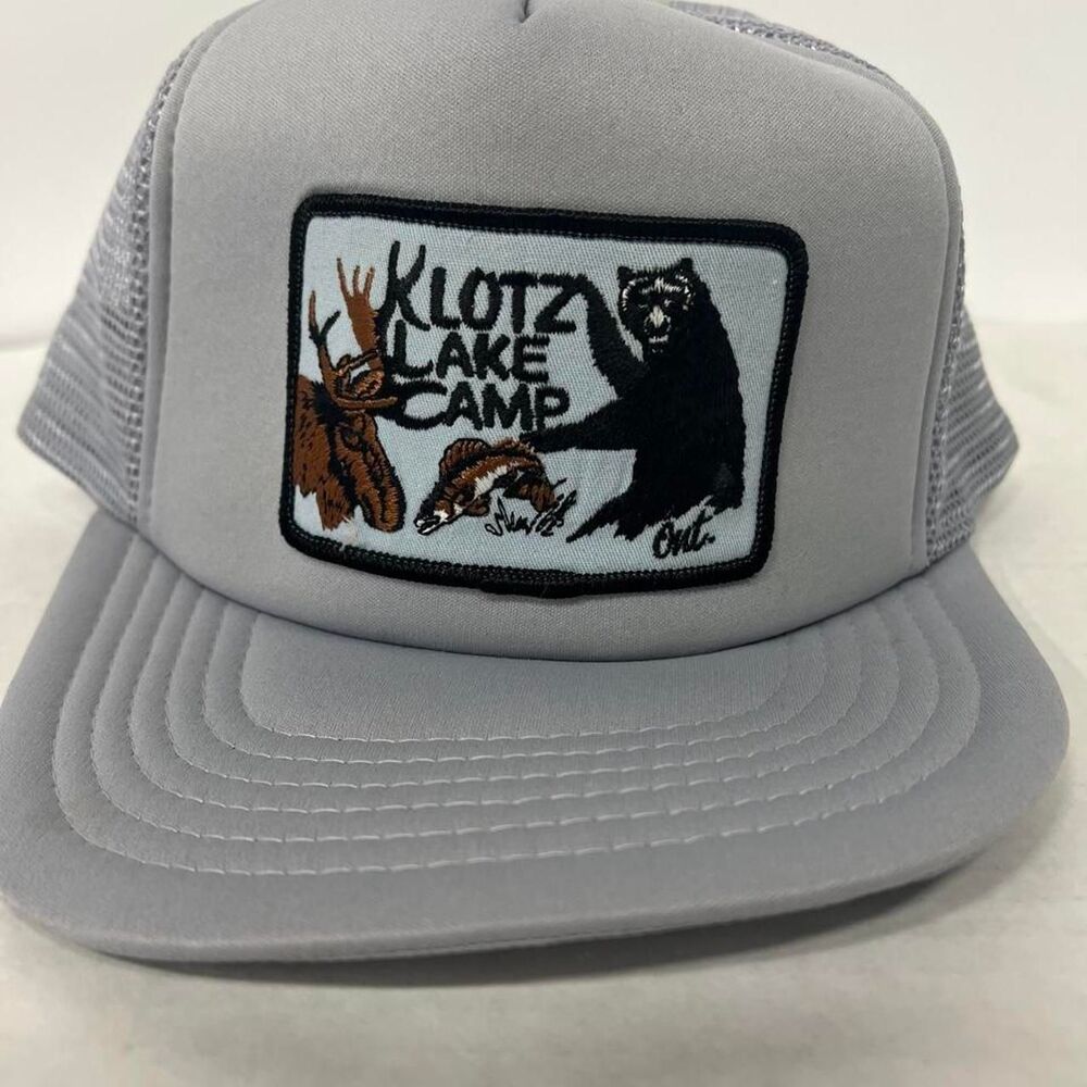 Unbranded Men's Grey and Blue Hat
